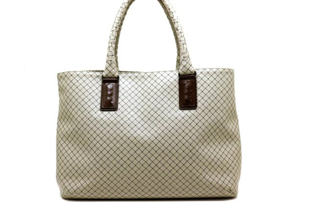 BOTTEGA VENETA Marco Polo Tote Bag Canvas Calfskin